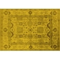thumbnail image 1 of Ahgly Company Machine Washable Indoor Rectangle Oriental Yellow Traditional Area Rugs, 6' x 9', 1 of 4