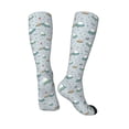 thumbnail image 4 of Balery Spaceship Printed Novelty Socks Men's Women's Crew Socks Sports Socks Knee High Socks Cotton Socks Quirky and Cool Socks, 4 of 9