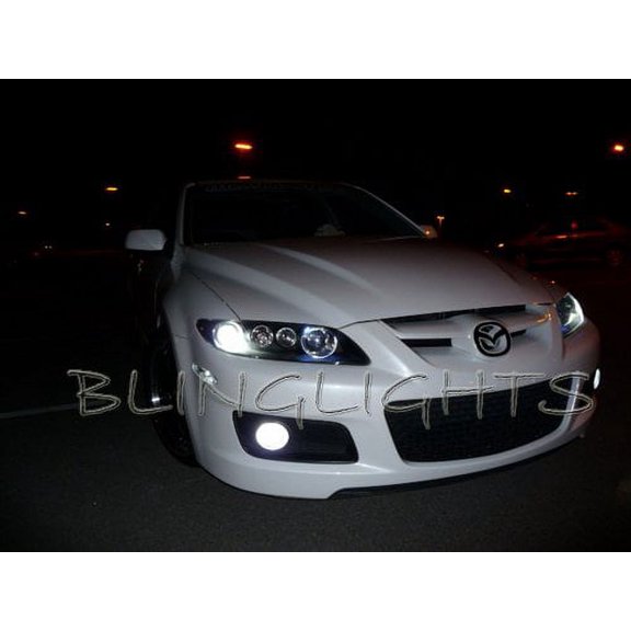 For Mazda6 Speed Atenza MPS White Replacement Bulbs for OEM MazdaSpeed6 Fog Lamps Driving Lights