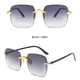 thumbnail image 2 of Gafas de sol cuadradas sin montura Ormromra para mujer estilo callejero, 2 of 8
