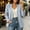 Light Blue, variant on Womens Open-Front Collarless Blazer, Long Sleeve Loose Fit Solid Color Suit Jacket, Casual Lightweight Outerwear For All Seasons(Pink,L)