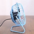 thumbnail image 2 of Topboutique 4-inch mini metal fan USB Desk Fan Small Personal Air Circulator Fan Portable Electric Table Desktop Fan Rechargeable Travel Fans for Camping Office Room Outdoor Black, 2 of 6