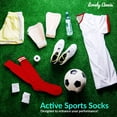 thumbnail image 4 of Lovely Annie Boys' 1 Pair Knee High Sports Socks for Baseball/Soccer/Lacrosse 002 XXS Red, 4 of 5