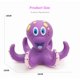 thumbnail image 5 of Baby bath water toy - Floating Octopus Toy with 5 Hoopla Rings - Baby Bath Toy for Boys and Girls - 18+ Months - Purple, 5 of 5