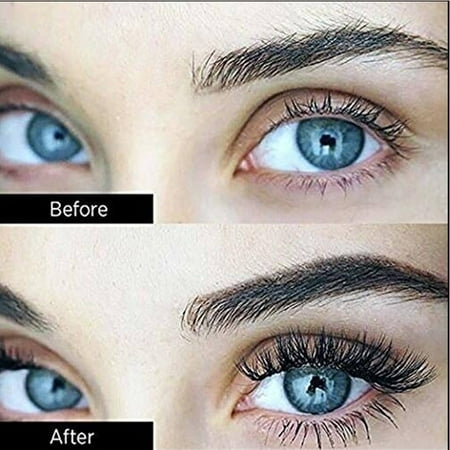 Natural Dual Magnetic Eyelashes Makeup -4Pcs Ultra Thin 3D Reusable Fiber Fake Lashes Extension, No Glue