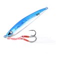 thumbnail image 1 of Realista Metal Artificial Duro Anti Corrosión Pescado Cebo Anzuelo Señuelo Aparejos De Pesca Accesorio Azul 60g, 1 of 9