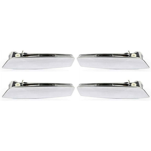CCIYU Door Handles fit for 2007-2013 for Chevrolet Avalanche Interior Driver Passenger Side Chrome(4pcs)