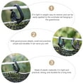 thumbnail image 5 of ROSENICE 50Pcs Black Plastic Shade Net Hooks for Garden Nets Fastening and Securing in, 5 of 8