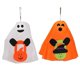 thumbnail image 1 of 2pcs Halloween Hanging Ghost Pumpkin Lamp Cute Flying Ghost Jack-o'-lantern Pattern Yard Patio Lawn Garden Holiday Halloween Party Decoration Y, 1 of 5