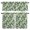 Green, variant on 3 Piece Kitchen Curtains and Valances Set Country Green Leaves Cafe Curtains 36 Inch Length White Berries Farmhouse Botanical Valance & Tier Curtain for Living Room Bedroom Window 54"x18"+27"x36"*2