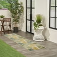 thumbnail image 3 of Nourison Aloha Indoor/Outdoor Green Multicolor 2'3" x 8' Area Rug (2x8), 3 of 8