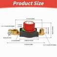 thumbnail image 3 of Kjfeif Negative Battery Quick Disconnect, 12V-48V HeavyDuty Top Post Terminal Switch 300A High Current On-Off Switch Power Cut Master Isolator for Car Vehicle RV Boat Marine Trailer, 3 of 7