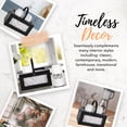 thumbnail image 4 of Autumn Alley Farmhouse Salt and Pepper Shakers Set with Wooden Holder Caddy, Black and White, 4 of 9