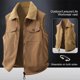 thumbnail image 1 of Ceisia Warm Reversible Men's Loose Fit Turn-Down Collar Corduroy Lamb Fleece Vest Gift, 1 of 9