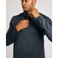 thumbnail image 5 of Real Essentials 3 Pack: Men's Dry-Fit Active Quarter Zip Long Sleeve Athletic Performance Pullover (Available In Big & Tall), 5 of 7