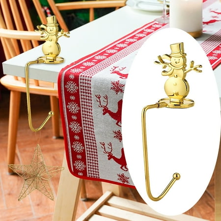 

Clearing!Aijlhda Hooks Christmas Fireplace Sock Hook Snowflake Metal Hook Christmas Hook