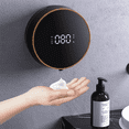 thumbnail image 4 of 2X 300Ml Foam Soap Dispensers Pressless Automatic Sensor Foam Soap Liquid Dispenser Wall Mount Digital Display,Black, 4 of 9