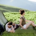 thumbnail image 2 of 75"D x 25"W x 2.5"H sleeping pad for camping green, 2 of 12