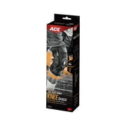 ACE Brand Adjustable Hinged Knee Brace, Black/Gray, 1 Brace