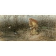 thumbnail image 2 of Matthijs Maris 14x9 Gold Ornate Wood Frame and Double Matted Museum Art Print Titled - Fairytale (C. 1877), 2 of 4