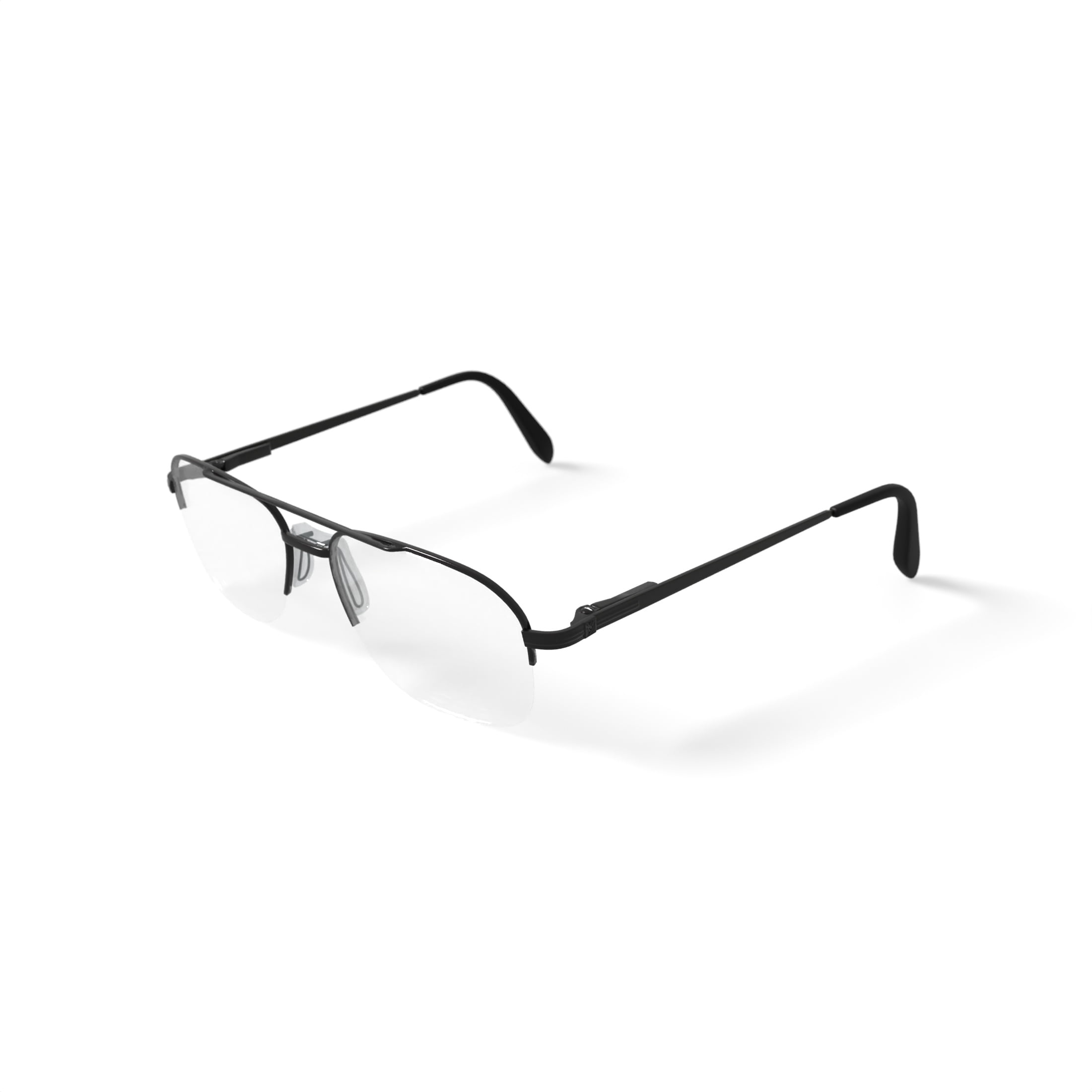 Stetson Men's ST239 Square Prescription Eyeglasses with Case, Gunmetal