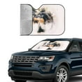 thumbnail image 4 of XMXY Car Sun Shade Windshield, Dog Emotion Abstract Automotive Front Window Sun Visor for Cars SUV Trucks, Small Size, 4 of 8