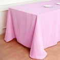 thumbnail image 2 of Efavormart 5PCS 90x132" PINK Wholesale Rectangle Polyester Tablecloth Linen Wedding Party Restaurant Tablecloth, 2 of 11