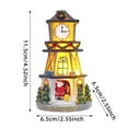 thumbnail image 6 of LShunze Christmas Village-Christmas Decorations,LED Lighted Christmas Village Houses with Figurines, Christmas Village Collection Indoor Room Decor - Collectible Buildings, 6 of 8