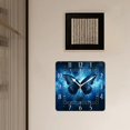 thumbnail image 3 of 10 Inch Wall Clock Battery Operated Silent Clock Decorative for Office, Kitchen, Outdoor, Living Room，Blue Butterfly Design, 3 of 4