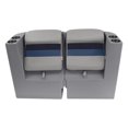 thumbnail image 5 of Wise 8WD1305L-1011 Deluxe Series Pontoon Left Radius Lean Back Recliner - Grey / Navy / Blue, 5 of 6
