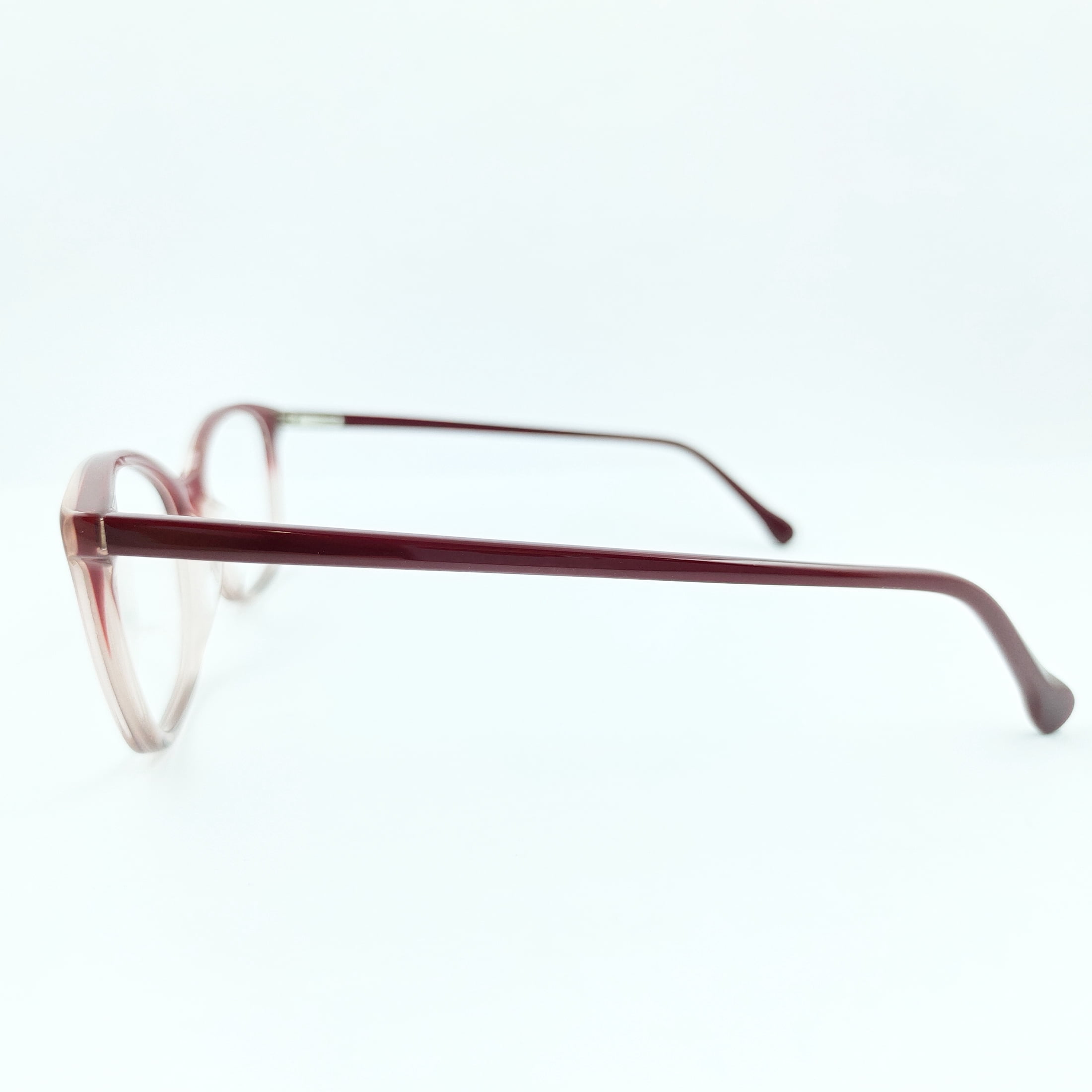 Womens Britt Rx'ble Eyeglasses with Case, Red Gradient