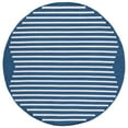 thumbnail image 3 of SAFAVIEH Montauk Amadine Striped Cotton Area Rug, Navy/Ivory, 4' x 6', 3 of 9