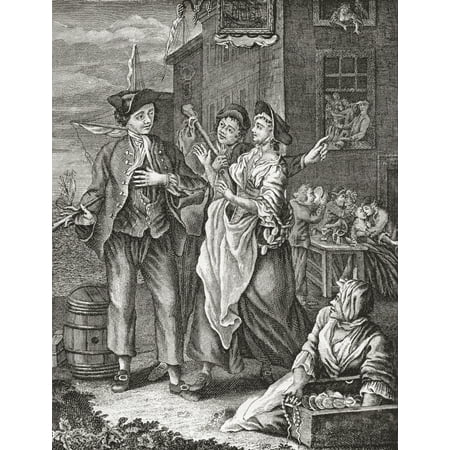 The Return of the sailor Prostitutes and bustle in the maritime ports after an engraving by S Duflos From Illustrierte Sittengeschichte vom Mittelalter bis zur Gegenwart by Eduard Fuchs published