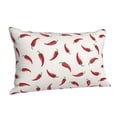 thumbnail image 2 of Disketp Pillow Covers Chili Pattern Throw Pillow Case Cushion Covers,Cushion For Bedroom,Couch,Home-14"X20", 2 of 8