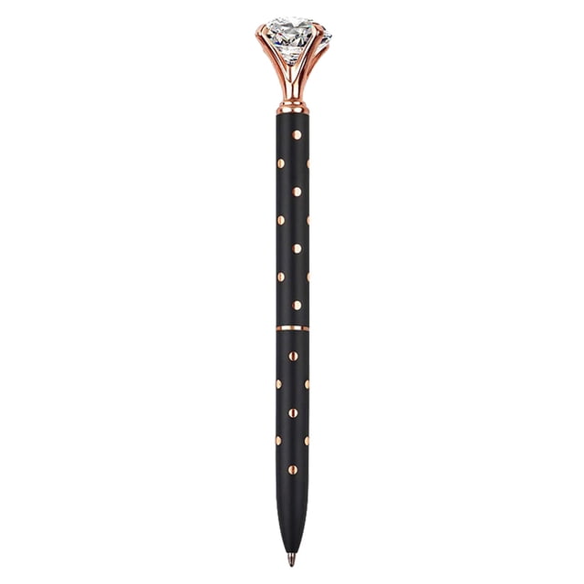 Ballpoint Pens Metal Crystal Diamond Pen 1ML Classic Design Pen Smooth Writing, Office Desk Accessories Pens for Teachers Gifts Works on Rock painting, Wood, Glass, Metal, Ceramic and More