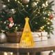thumbnail image 5 of Luz nocturna de árbol de Navidad brillante, adorno de escritorio de plástico, diseño transparente, 11,5 cm de alto, acogedora decoración navideña para el hogar.,Vsgery, 5 of 8