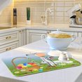 thumbnail image 6 of FREEAMG Easter Eggs Rabbit Dish Drying Mat - 16 x 18inch- Extra Large Microfiber Dish Drying Mat, Dish Draining Mat, Counter top Mat, Easter Décor, 6 of 7