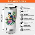 thumbnail image 2 of Eastern Phoebe Bird Lover Tumbler 20oz - Custom Stainless Travel Mug with Straw & Handle - Personalized Bird Gift for Women, Girls yDI3ti, 2 of 6