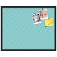 thumbnail image 2 of PinPix 30x24 Custom Cork Bulletin Board Peaks Modern Pattern Aqua Poster Board Has a Fabric Style Canvas Finish, Framed in Peaks Modern Pattern Aqua, by ArtToFrames (PinPix-1790), 2 of 6