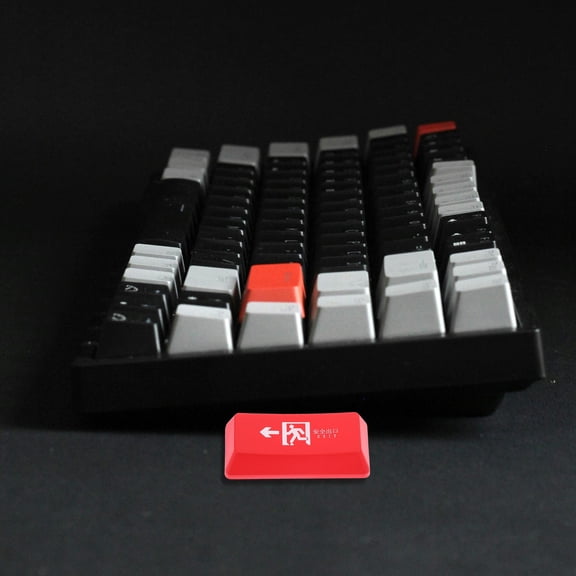 LITINKIMI Red Keycap for Mechanical Keyboard, Matte ABS, Oil-Jet Engraving, Durable and Fade-Resistant