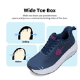 thumbnail image 3 of Artlea Wide Toe Box Shoes Women Walking Shoes Arch Support Plantar Fasciitis Orthotic Sneakers Slip On Running Tennis Shoes, US Size 7.5, 3 of 7