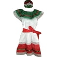 thumbnail image 2 of Girl Toddler Baby Tri-Color Dress Mexico Folklorico X-Small/ Small, 2 of 3