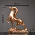thumbnail image 6 of " Rams Auspicious" Contemporary Sculpture – An Elegant Decor for Desks, Bookshelves, Bars, and Bedrooms., 6 of 9