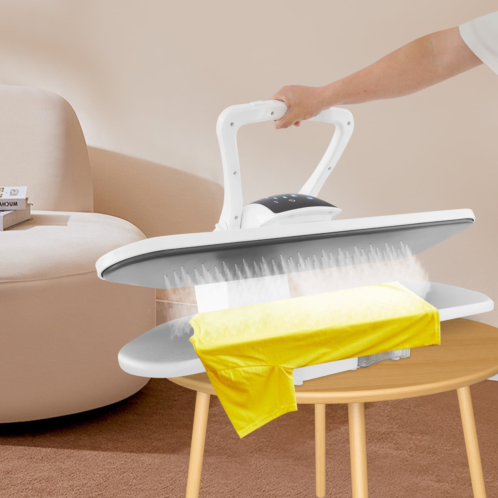 1 PCS White Professional Steam Iron Press, Intelligent Steam Press, Large Steam Iron Press, Power: 1600W,Voltage: 110V, 60Hz, 91.4*53*26cm/36*20.8*10.2in