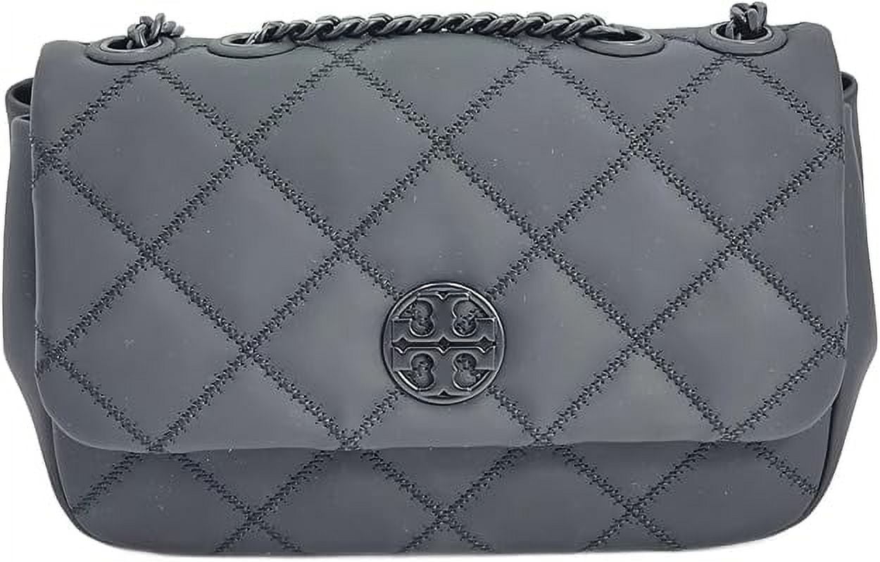 Tory Burch 149682 Willa Matte Black With Black Hardware Quilted 