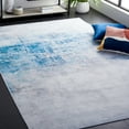 thumbnail image 4 of SAFAVIEH Tacoma Archer Traditional Machine Washable Area Rug, Grey/Blue, 6' x 6' Square, 4 of 14