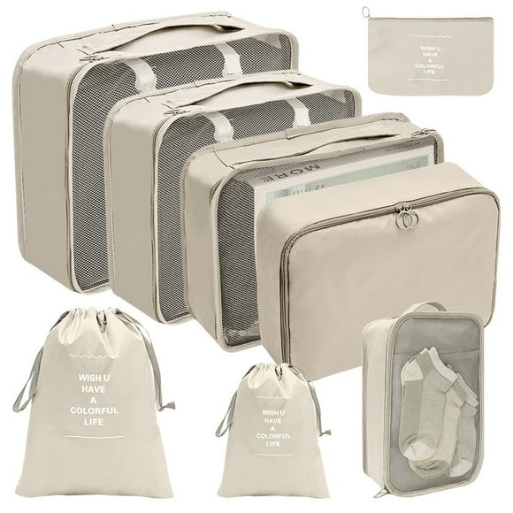 Packing Cubes, 8 Set Packing Cubes for Suitcases - Travel Bag