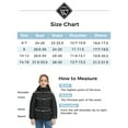 thumbnail image 3 of Wantdo Girl's Winter Coat Portable Puffer Jacket Windproof Outerwear with Hood Black 8, 3 of 7