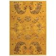 thumbnail image 2 of Traditional Rug - Silk Road Wool/Viscose Pile -Gold-Color:Gold,Design:Traditional,Shape:Round,Size:6'L x 6' W, 2 of 3