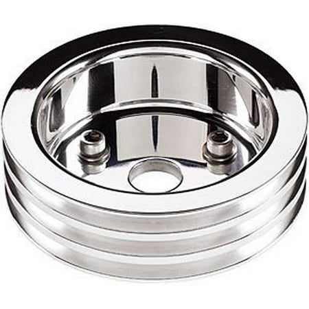 - Billet Specialties 83320 Polished Bbc 3 Groove Lower Pulley
